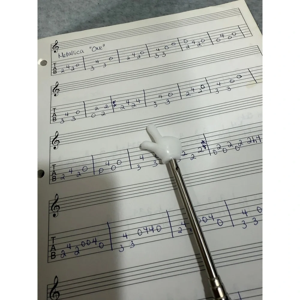 Hal Leonard Guitar Tab Manuscript Paper 64 Pages‎ Music Notation Partial Used